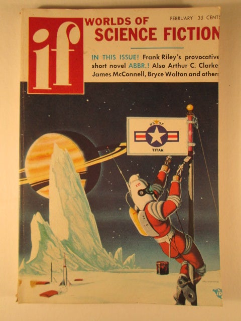 Item #006315 Worlds of If Science Fiction. February 1957. Arthur C. Clarke.