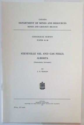 Item #008942 Steveville Oil and Gas Field, Alberta (Summary Account). Geological Survey Paper...