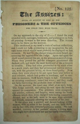 Item #009412 The Assizes: Giving an Account of Some of the Prisoners and the Offences for Which...