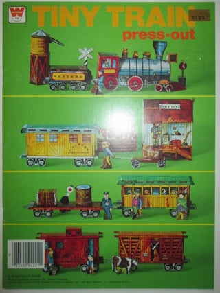 Item #009450 Tiny Train Press-Out. A Whitman Book. Given