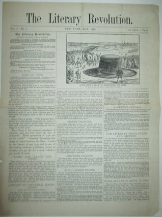Item #009619 The Literary Revolution. May, 1880. Volume 1, No. 1. John B. Alden, manager