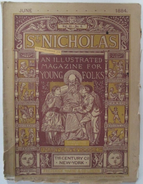 Item #010183 St. Nicholas. An illustrated magazine for young folks. June 1884. Louisa May Alcott, Palmer Cox.