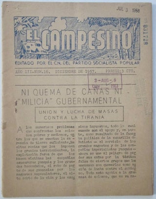 Item #010978 El Campesino. Diciembre de 1957. Ano III. Num. 16. authors