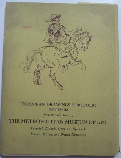 Item #011260 European Drawings Portfolio New Series from the Collections of the Metropolitan Museum of Art. Flemish, Dutch, German, Spanish, French, Italian and British Drawings. Renoir Degas, Rembrandt, Da Vinci, artists.