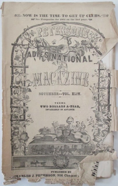 Item #011474 Peterson's Ladies National Magazine. November, 1863. Jane Weaver.