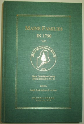 Item #011606 Maine Families in 1790. Vol. 7. Ruth Gray