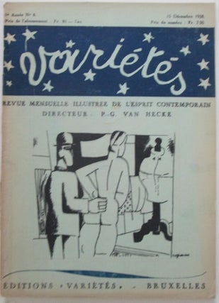 Item #011703 Varietes. Revue Mensuelle Illustree de L'esprit Contemporain. 15 Decembre 1928. 1re...