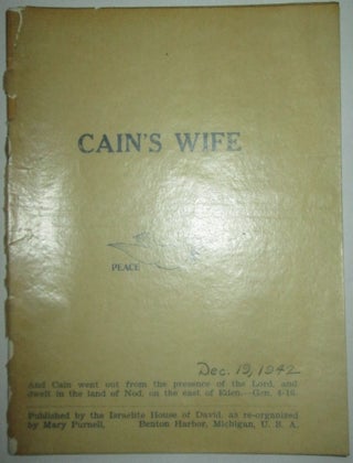 Item #011814 Cain's Wife. Given