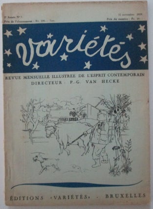 Item #011835 Varietes. Revue Mensuelle Illustree de L'esprit Contemporain. 15 Novembre 1929. 2e...