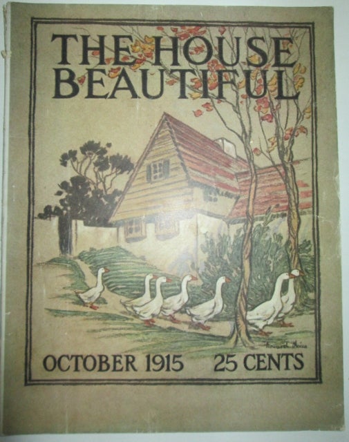 Item #011922 House Beautiful. October 1915. Authors.