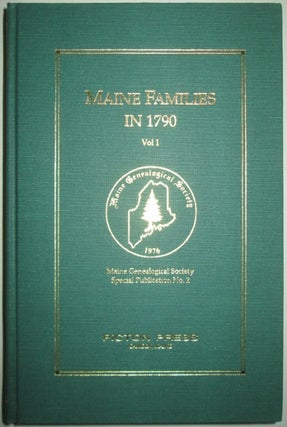 Item #011933 Maine Families in 1790. Vol. 1. Ruth Gray