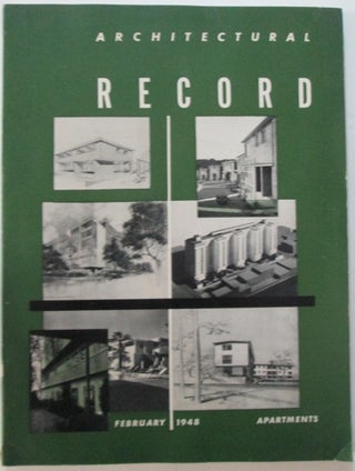 Item #011987 Architectural Record. Apartments. February 1948. Richard Neutra, architect
