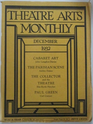 Item #012045 Theatre Arts Monthly. December 1932. Vol. XVI, 12. Authors