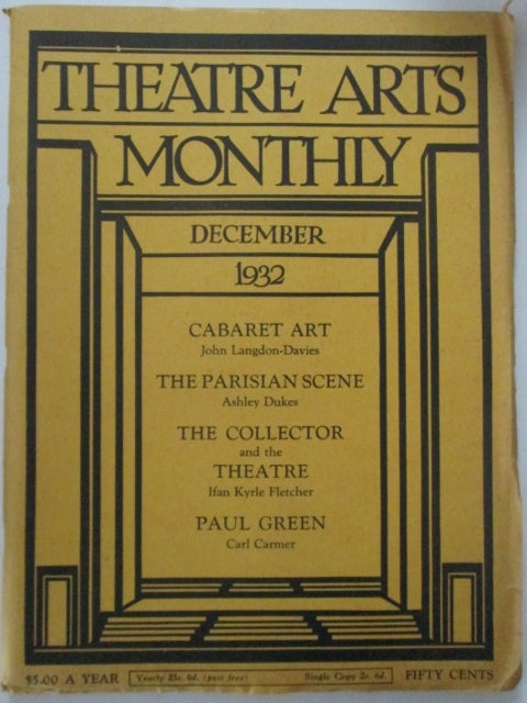 Item #012045 Theatre Arts Monthly. December 1932. Vol. XVI, 12. Authors.