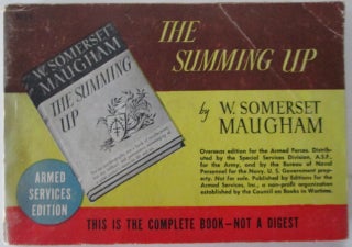 Item #012459 The Summing Up. Armed Services Edition #N-14. W. Somerset Maugham