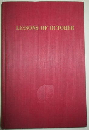 Item #012653 Lessons of October. The Marxist Pocket Library. Leon Trotsky