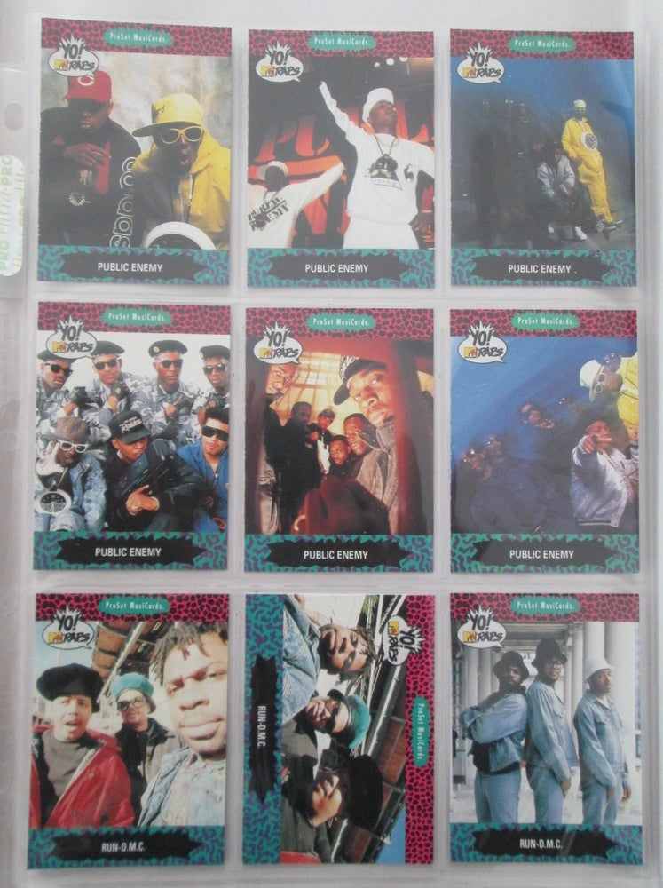 Item #012751 Yo! MTV Raps ProSet MusiCards. Incomplete Set. 79 of 151 cards issued Present. given.
