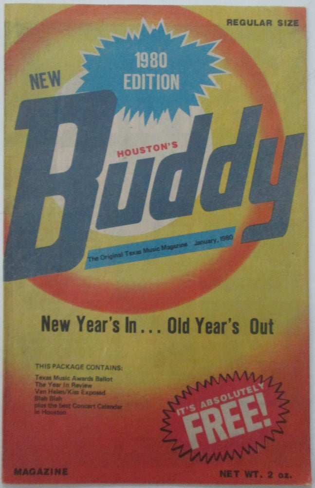 Item #012779 Houston's Buddy. The Original Texas Music Magazine. January, 1980. authors.
