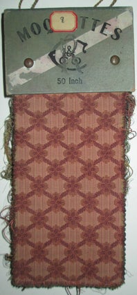 Item #012917 Moquettes. 13 samples. Fabric Swatch Booklet