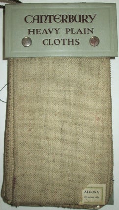 Item #012965 Canterbury Heavy Plain Cloths Fabric Swatch Sample Book. given