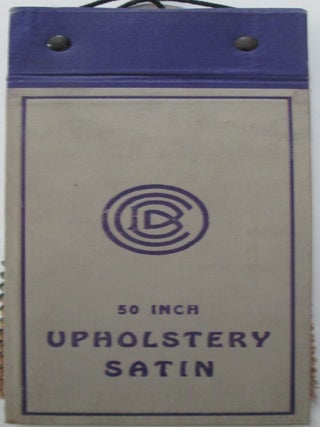 Item #013040 Upholstery Satin Fabric Swatch Book. given