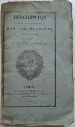 Item #013128 Description Detaillee et Methodique des Dix Planches qui Accompagnent L'Art du...