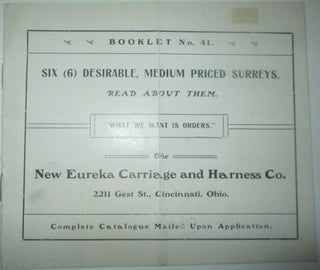 Item #013210 Six (6) Desirable, Medium Priced Surreys. Booklet No. 41. Catalog by New Eureka...