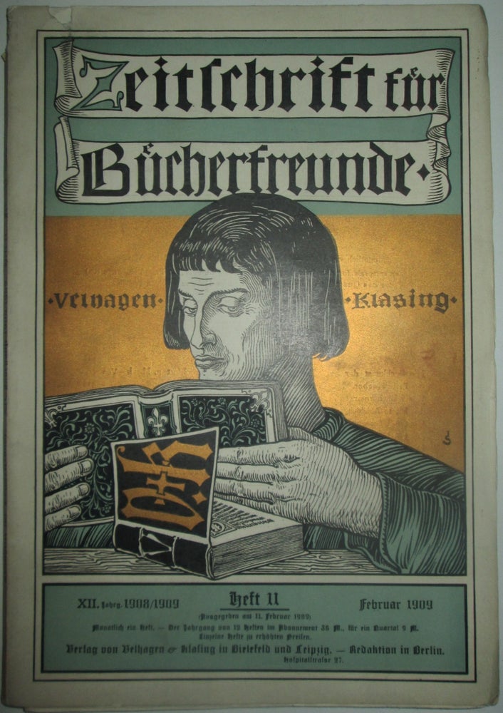 Item #013290 Zeitschrift fur Bucherfreunde. Heft 11. Februar 1909. authors.