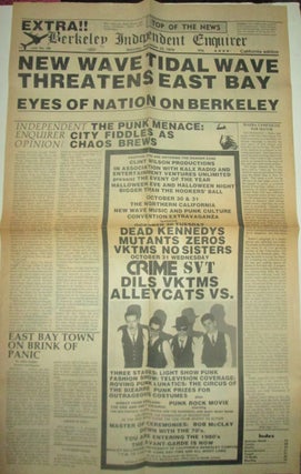 Item #013381 Advertisement for a Two Day Punk/New Wave Event at UC Berkeley in October, 1979....