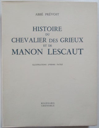 Item #013459 Histoire du Chevalier des Grieux et de Manon Lescaut. Abbe Prevost