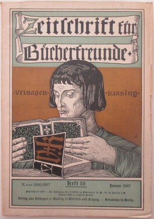 Item #013510 Zeitschrift fur Bucherfreunde. Heft 10. Januar 1907. Authors