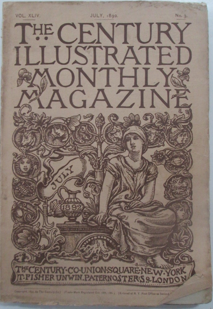 Item #013534 The Century Illustrated Monthly Magazine. July, 1892. Rudyard Kipling.