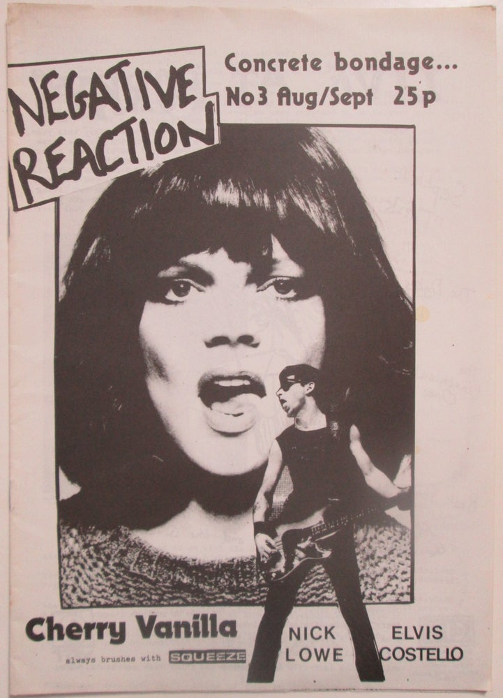 Item #013538 Negative Reaction No. 3. Aug/Sept (1977). Jon Romney, Charlie, Wendy Shock.