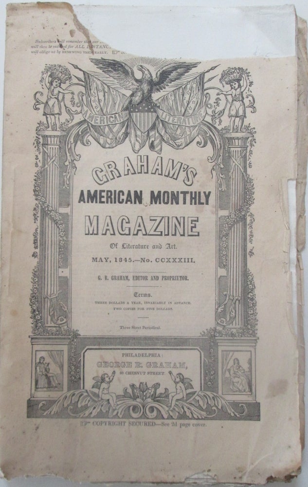 Item #013703 Graham's American Monthly Magazine of Literature and Art. May, 1845. James Fenimore Cooper, Henry Wadsworth Longfellow.