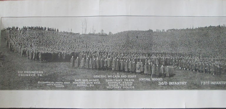 Item #013729 Plymouth (12th) Division Panaromic Photo taken at Camp Devens, Massachusetts, Dec. 3, 1918. given.