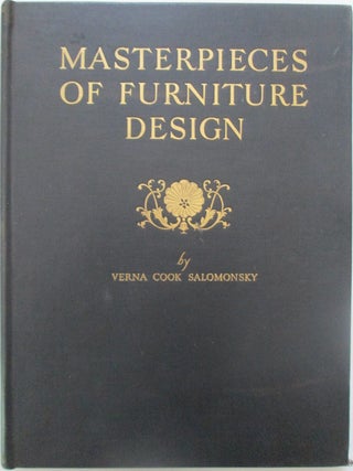 Item #013901 Masterpieces of Furniture Design. Verna Cook Salomonsky