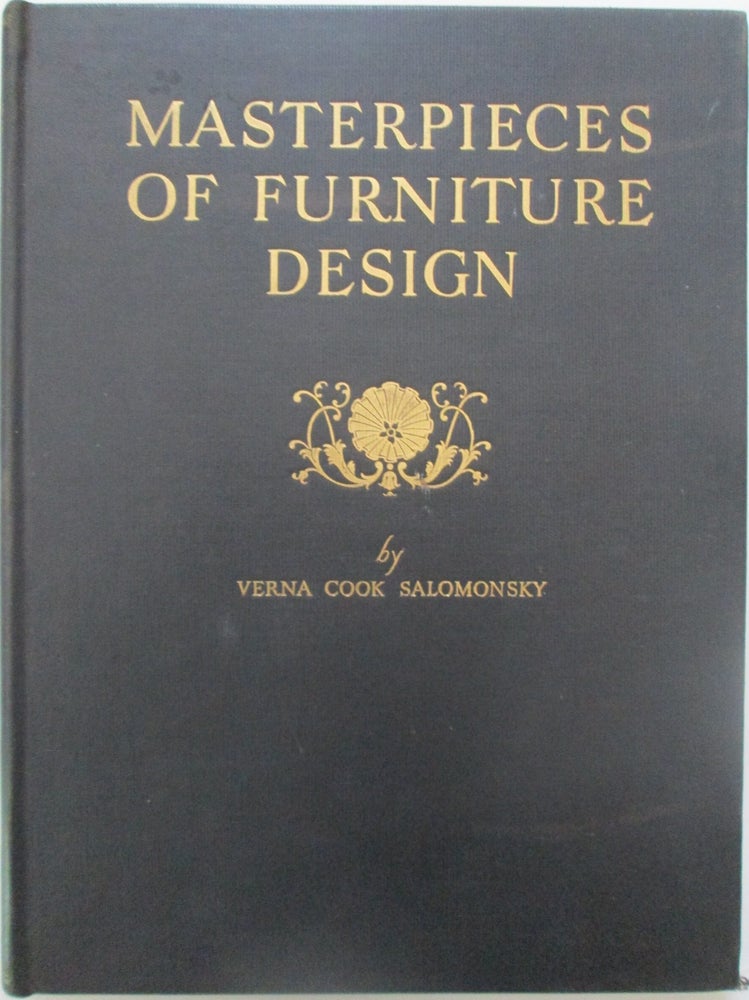 Item #013901 Masterpieces of Furniture Design. Verna Cook Salomonsky.