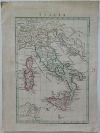 Item #013902 Italia. Map of Italy. Given
