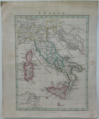 Item #013902 Italia. Map of Italy. Given