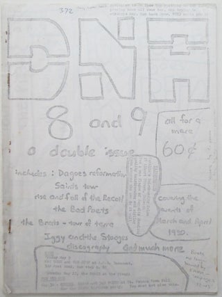Item #014071 DNA No. 8 and 9. March and April 1980. Harry Butler