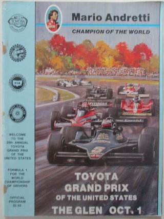 Item #014118 Toyota Grand Prix of the United States. Welcome to the 20th Annual Toyota Grand Prix...