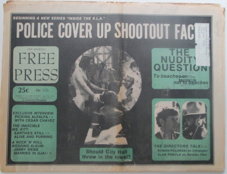 Item #014120 Los Angeles Free Press. July 19, 1974. Charles Bukowski.