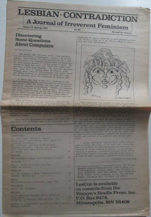 Item #014303 Lesbian Contradiction. A Journal of Irreverent Feminism. Issue #6. Spring, 1984....