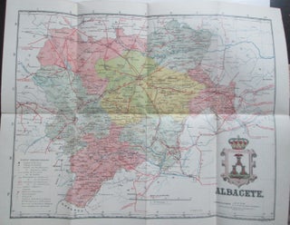 Item #014426 Map of the Province of Albacete, Spain. given