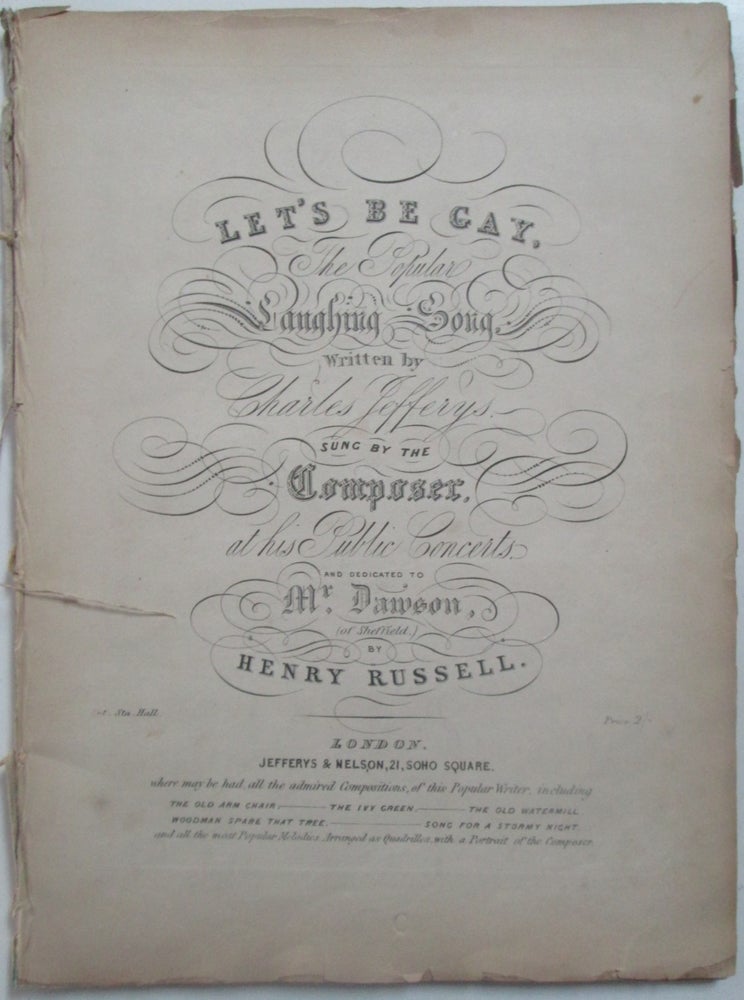 Item #014448 Sheet Music. 19th Century Bound Volume of mostly English Pieces. authors.