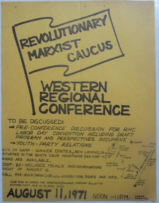 Item #014465 Revolutionary Marxist Caucus, Western Regional Conference Flyer. given
