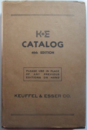 Item #014547 K and E Catalog 40th Edition. Given