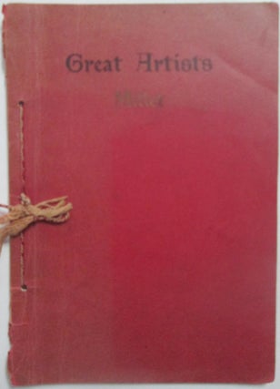 Item #014559 Great Artists Series. Millet. James Frederick Hopkins