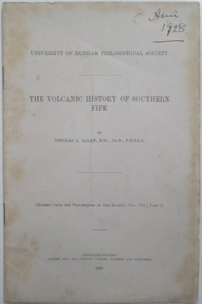 Item #014564 The Volcanic History of Southern Fife. Douglas A. Allan