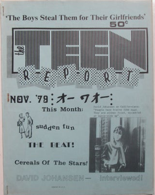 Item #014631 The Teen Report. #6. Nov. 1979. authors